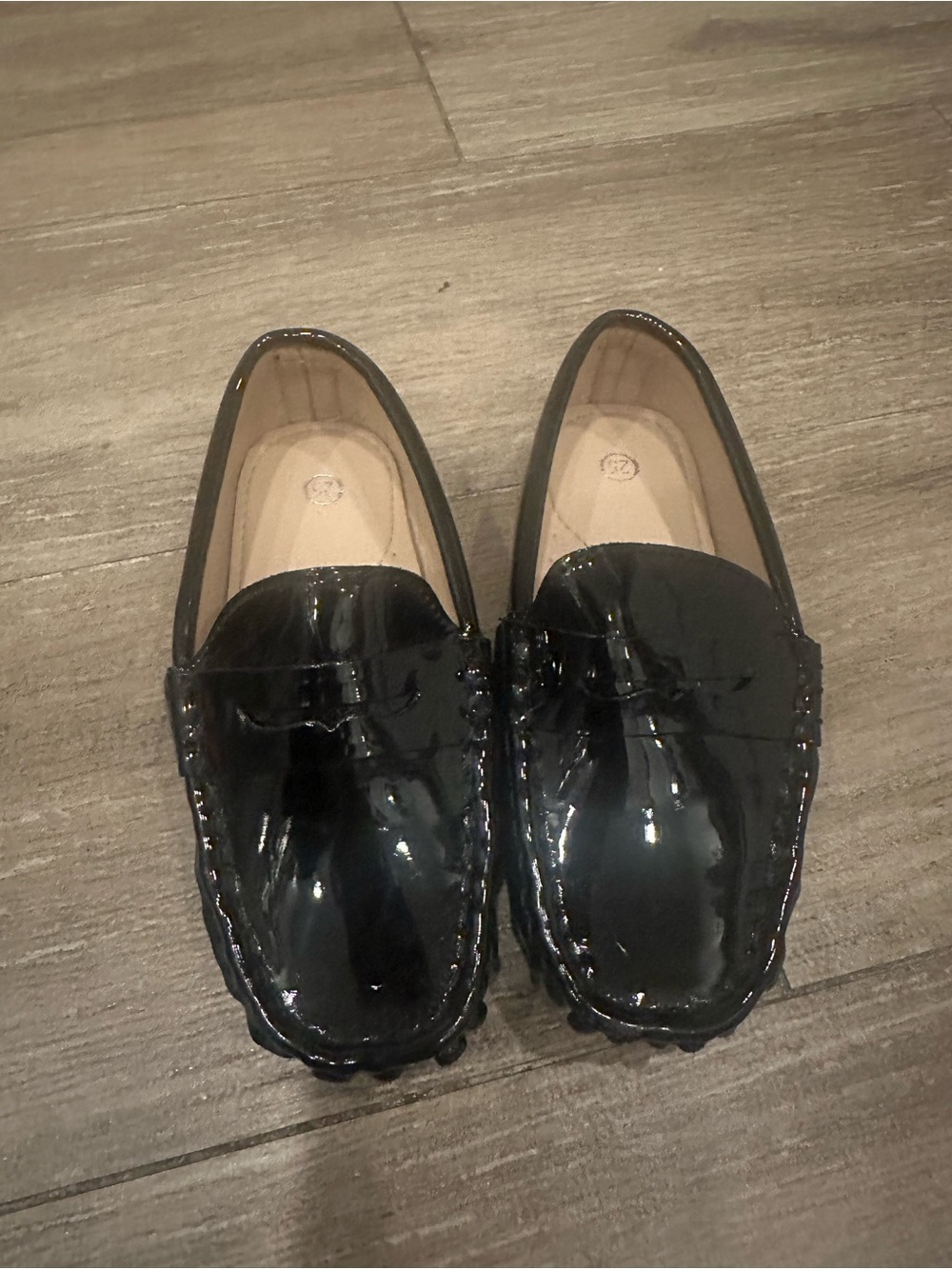 Patent Black Slip-On Loafers